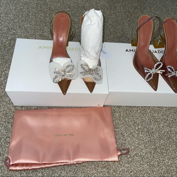 ❌SOLD❌ Amina Muaddi Rosie PVC Pumps - Picture 5 of 16